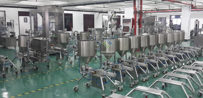 雙頭臥式香辣醬灌裝機