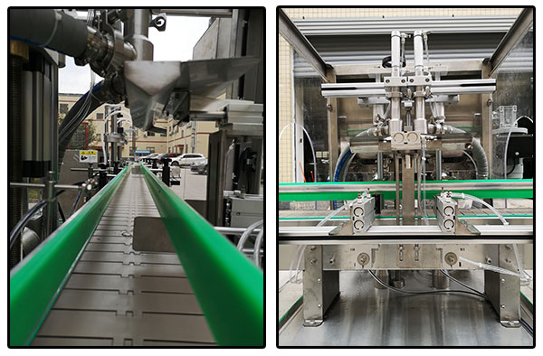 全套香麻醬料灌裝機生產(chǎn)線細節(jié)圖