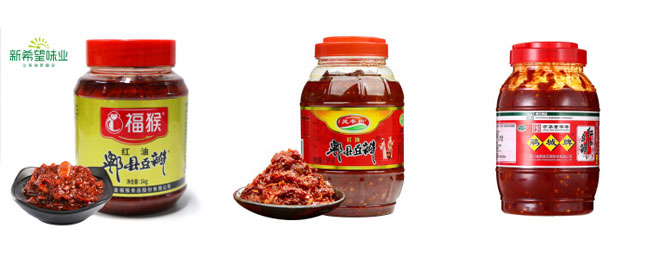 郫縣豆瓣醬生產(chǎn)線-全自動(dòng)豆瓣醬醬料灌裝機(jī)生產(chǎn)樣品圖