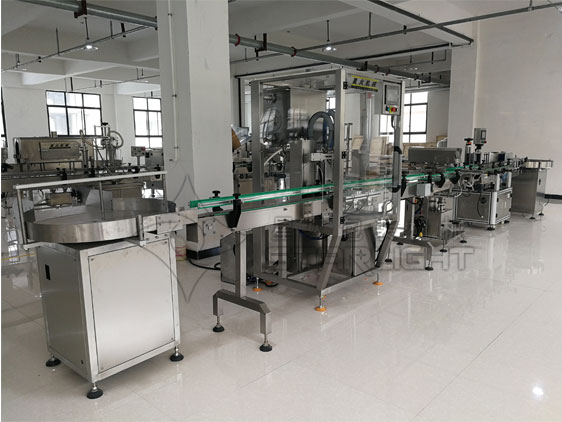 芝麻醬灌裝生產線-自動芝麻醬灌裝生產線廠家實拍