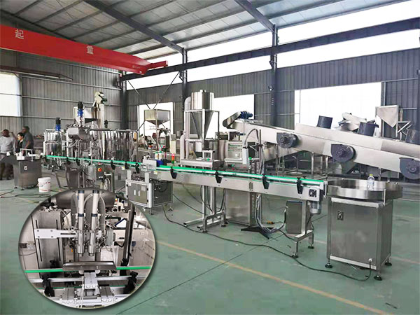 全自動叉燒醬灌裝生產線實拍圖